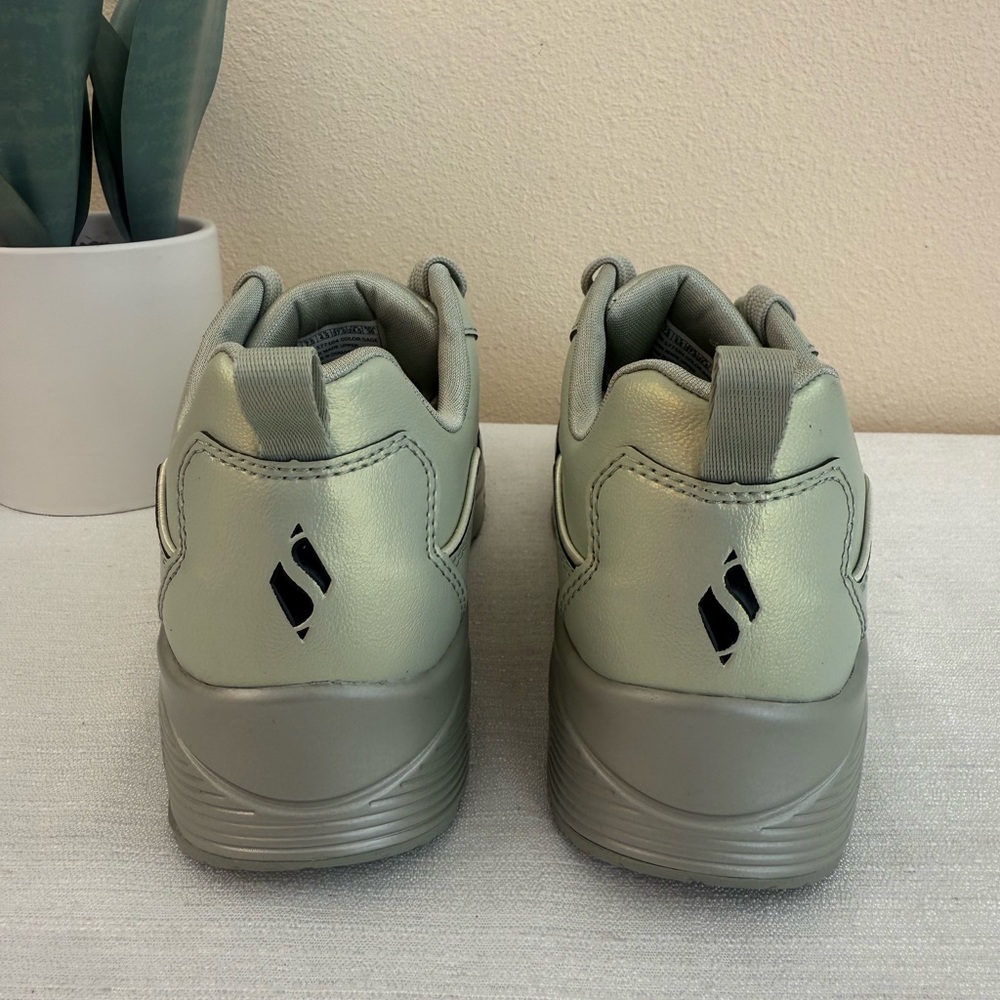 Skechers Sage Pearl Faux Leather Athletic Shoes - Picture 10 of 14